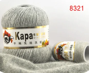 8321 100 г/пакет, норковая ручная вязка, шерстяная линия, кашемир, ручная вязка, грубая шерсть, бархатная пряжа, пряжа для вязания, удобная пряжа - Цвет: 8321