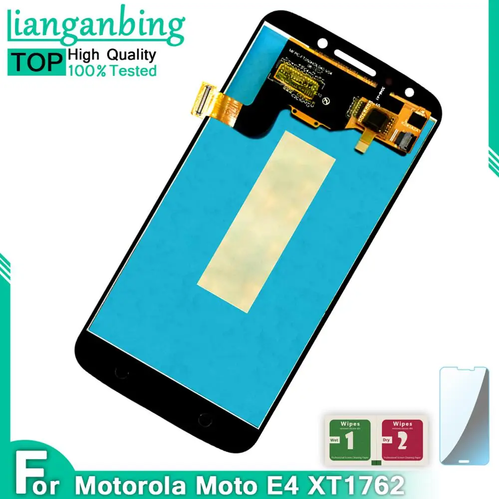 100% протестированный рабочий ЖК дисплей для Motorola Moto E4 XT1762 и сенсорный экран