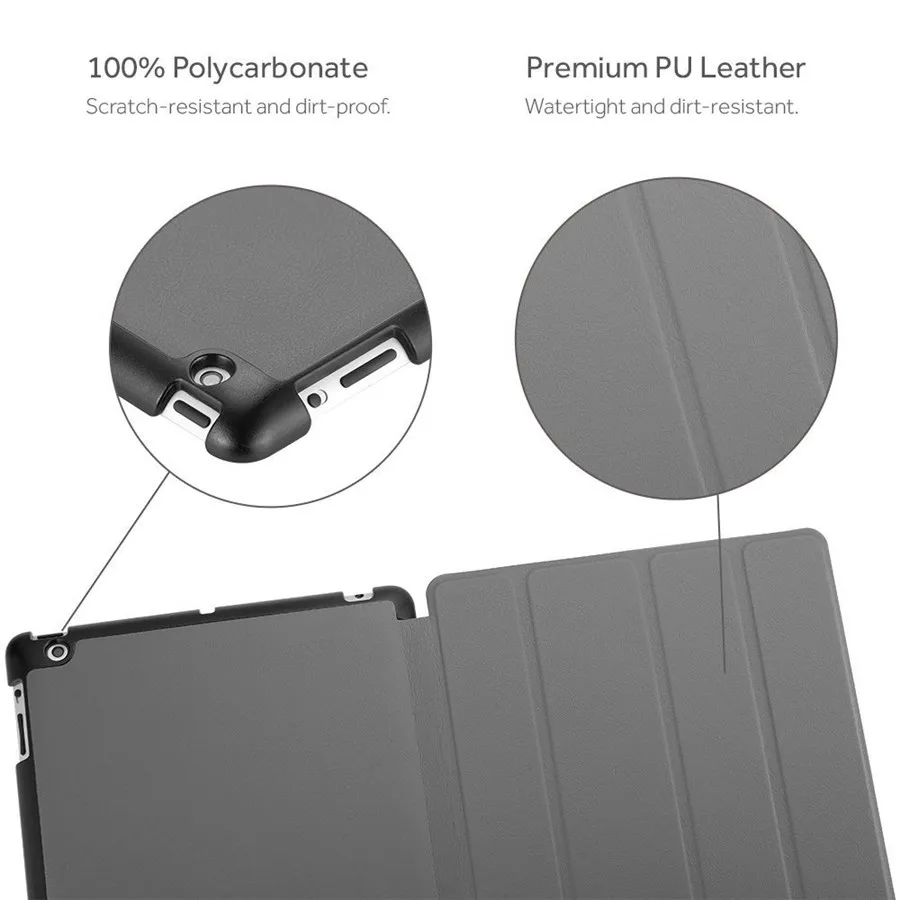 Чехол для iPad 2 3 4 Easyacc яркий цвет искусственная кожа прозрачный ультра тонкий