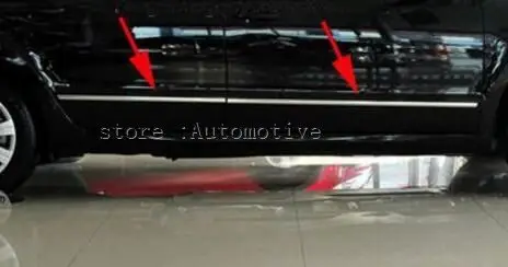Нержавеющая сталь Боковая дверь тела МОЛДИНГ ПОЛОСА 4 шт. для Skoda koda Superb 2009 2010 2011 2012 2013