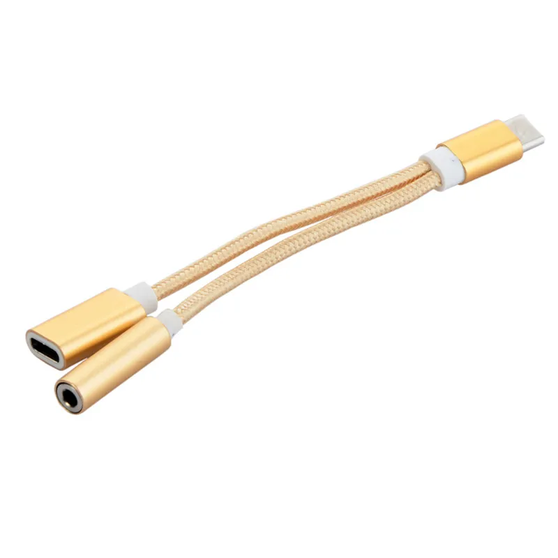 2в1 USB-C кабель USB Тип C до 3 5 мм разъем AUX аудио Type-C наушники гарнитура зарядный