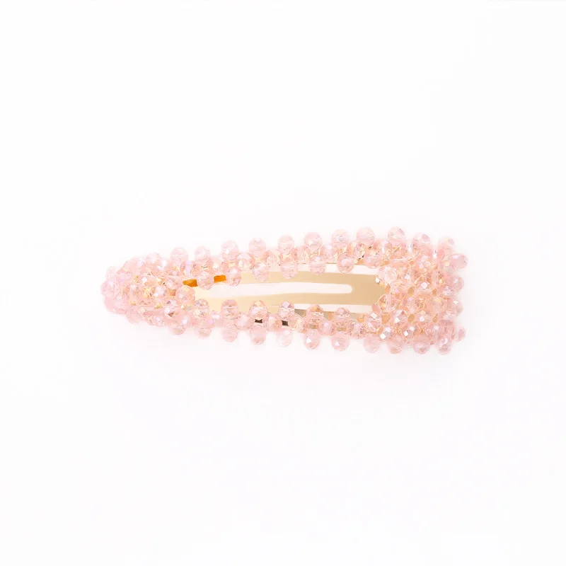light pink Модная жемчужная заколка для волос для женщин, элегантный корейский дизайн, заколка-палочка, Шпилька для волос, аксессуары для укладки волос - Цвет: light pink