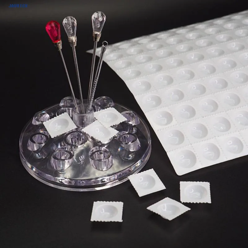 

JAVRICK 100 шт одноразовая краска для смешивания цветов Рисование ногтей полимерная палитра Ювелирных Изделий Блюдо