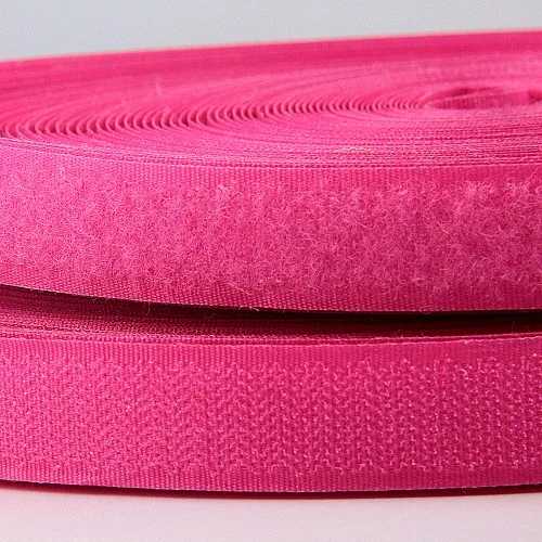 Rose 25yards 20 мм* 25 ярдов 2 рулона красочные нейлоновые крюк и петля лента клейкая застежка Волшебная наклейка без клея Одежда Аксессуары для шитья одежды - Цвет: Rose 25yards