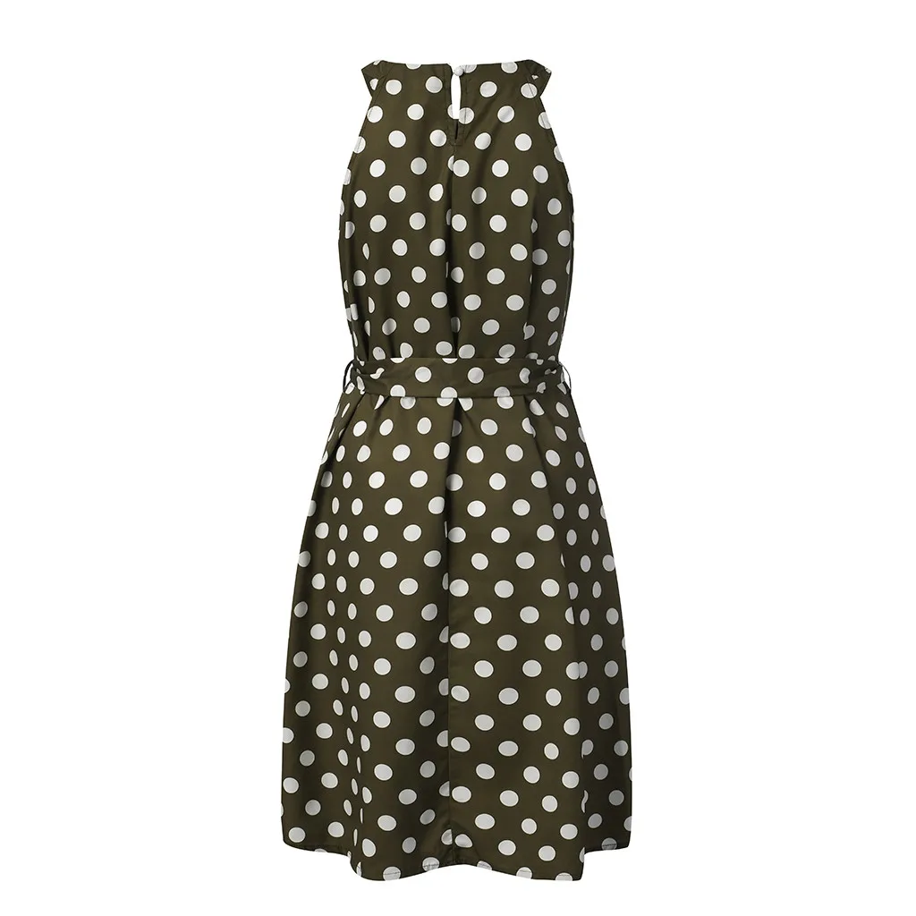 Женское летнее свободное платье в горошек с открытыми плечами|Женские платья| |