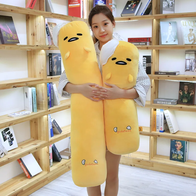 1 шт. 68 см Gudetama ленивое яйцо Длинная Подушка Плюшевые игрушки яйца jun яичный желток Брат Большой дол мягкая игрушка для детей Рождественский подарок