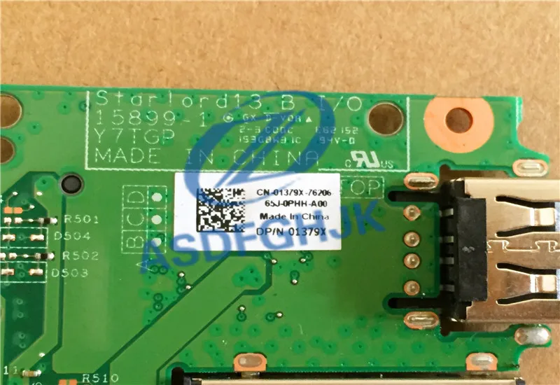 Оригинальный USB кардридер для ноутбука Dell Inspiron 5368 5568 с кабелем 1379X Φ 01379X 100% тест