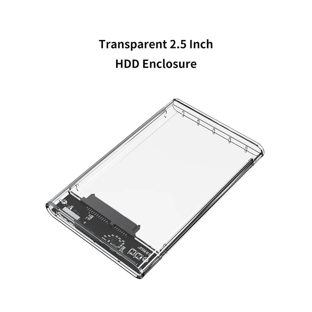 ORICO 2139U3 2,5 дюймовый прозрачный корпус для жесткого диска USB3.0 с поддержкой протокола UASP корпус для жесткого диска - Цвет: 2139U3-CR