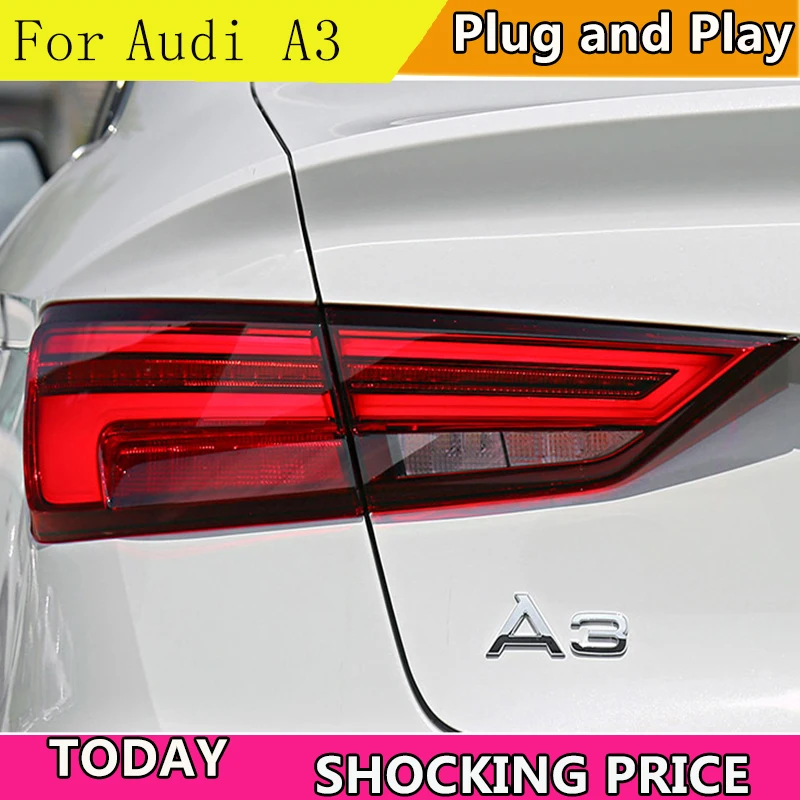 Автомобильный Стайлинг doxa для Audi A3 задние фары 2013-2019 светодиодный задний фонарь