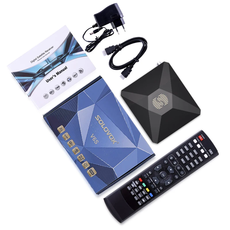 Спутниковый ТВ-приемник SOLOVOX V6S DVB S2 Поддержка M31U Xtr am-карта Shaing Brazil IKS декодер USB WiFi