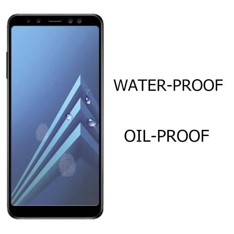 Защитная пленка для экрана закаленное стекло Samsung A8 2018 9 H 5 2 дюйма черный смартфон