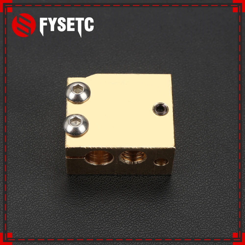 Высокая Температура H59 Медь нагревательный блок Volcano для E3D HOTEND Совместимость PT100
