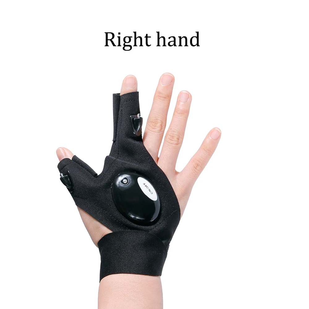 Right hand Vastar ручные инструменты светильник ing водонепроницаемые перчатки с Led светильник для ремонта набор инструментов, включая батарею - Цвет: Right hand