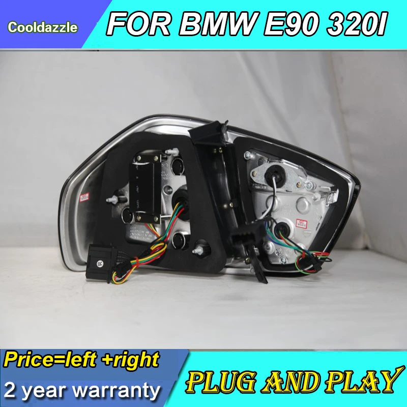 Для BMW E90 3 Series 320i 323i 325 330 335 светодиодный задний фонарь 2005 2006 2007 2008 год красный белый