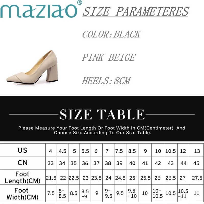 Женские туфли с острым носком на толстом каблуке | Обувь