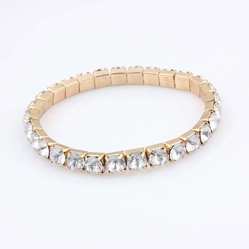 QianBei 2017 New Fashion woman rope chain Bracelet Gold Resin Rhinestones Round design Women's bracelet Charm Jewelry | Украшения и