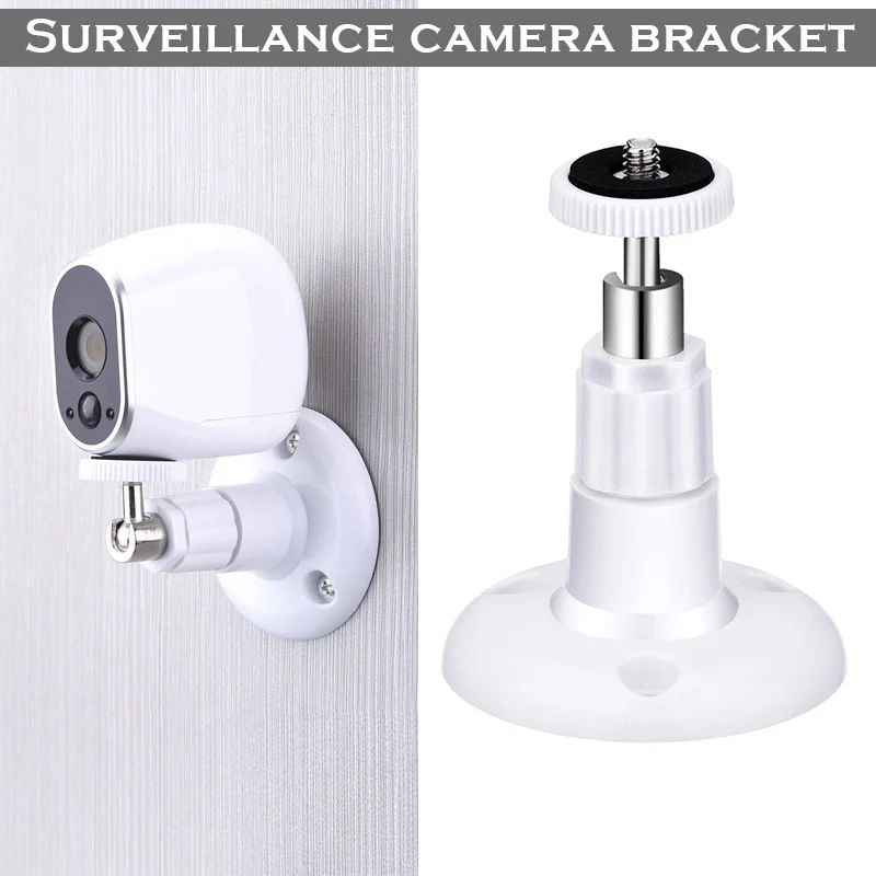 

Camera Wall Mount Bracket 360 Degree Rotating Stable Plastic For Indoor Outdoor HJ55