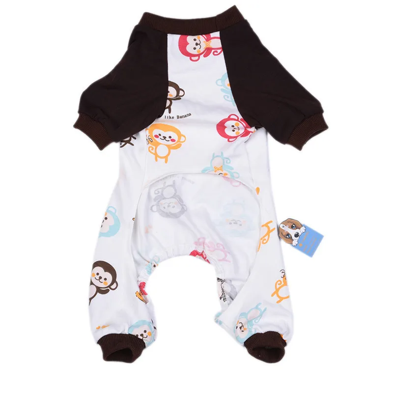 Милая пижама с принтом обезьяны собаки мягкие теплые уютные Комбинезоны для сна