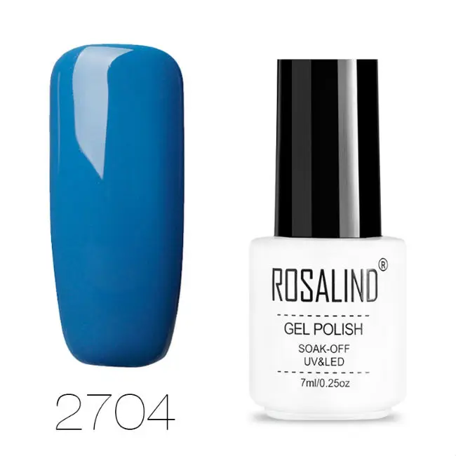 RC2704 ROSALIND Гель-лак для ногтей все для маникюра замочить от белой бутылки УФ Базовое покрытие ногтей Перманентный Гель-лак Набор лаков для ногтей - Цвет: RC2704