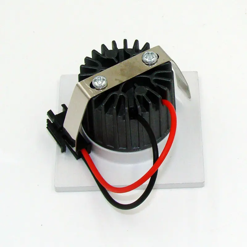 Светодиодный светильник 3 Вт COB квадратный для шкафа глазного яблока встроенный