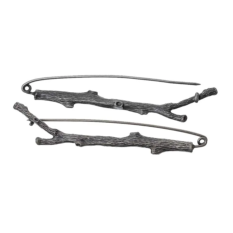 3 шт./лот античные серебряные булавки в форме ветки броши оптовая продажа