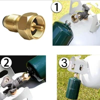 outdoor camping hiking stove adaptor propane refill adapter gas furnace connector cylinder tank adapter