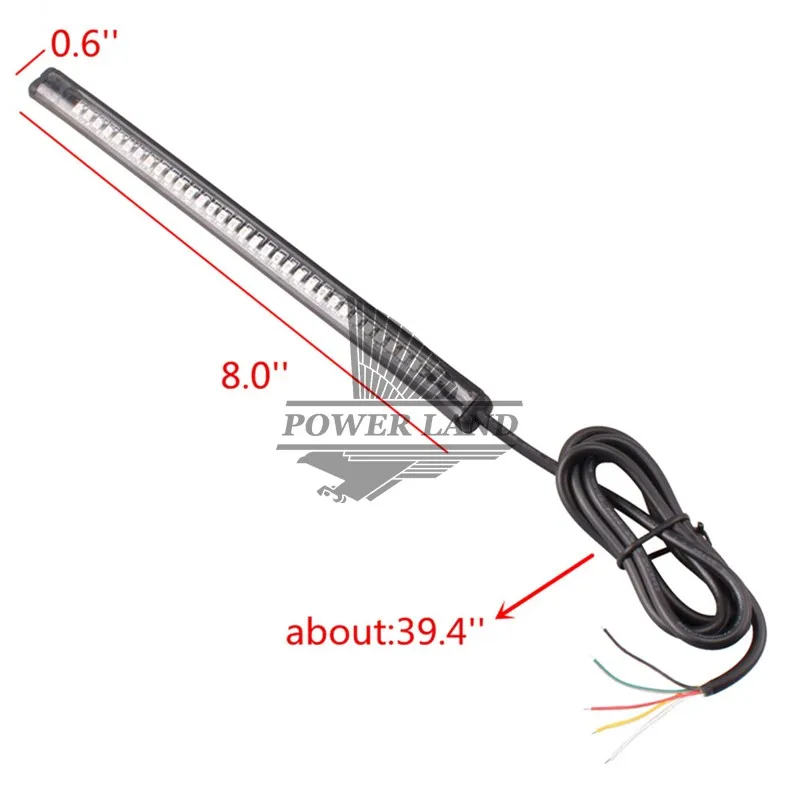 Универсальный гибкий 32LED мотоциклетный мигающий светильник для задней части