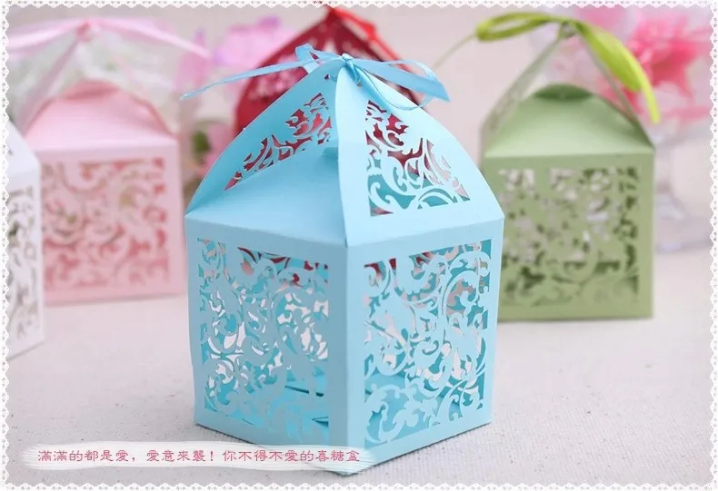 Подарочная коробка для конфет с лазерной резкой 50 шт./лот|laser cut|pack packlaser laser |