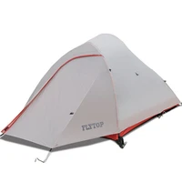 flytop waterproof 8000mm outdoor tent ultralight 1 2 person 20d silicone double layers aluminum rod travel hiking camping tents