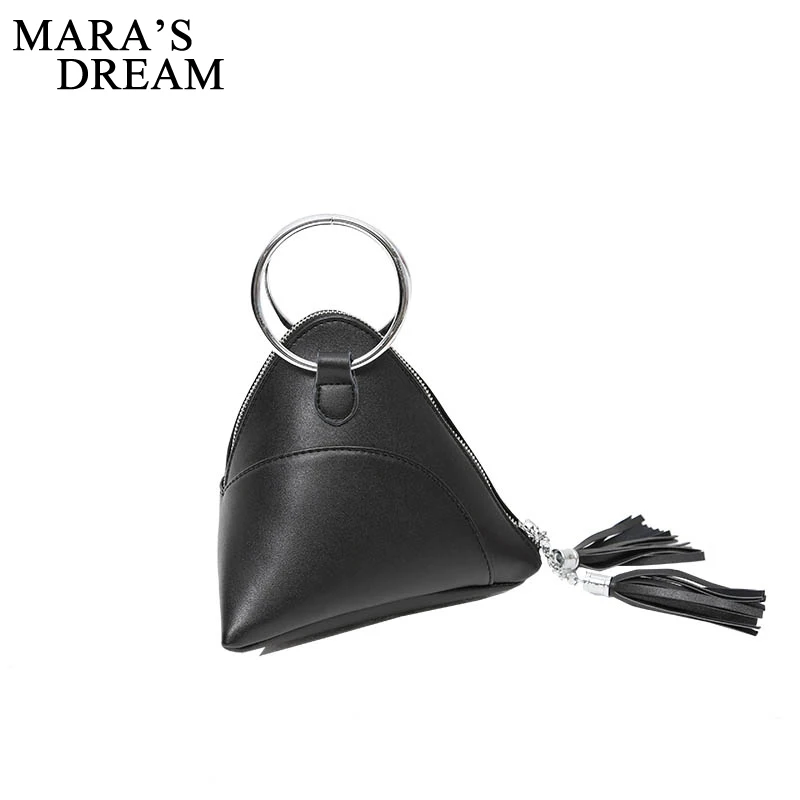Женская сумка клатч Mara's Dream однотонная мини из искусственной кожи с кисточками