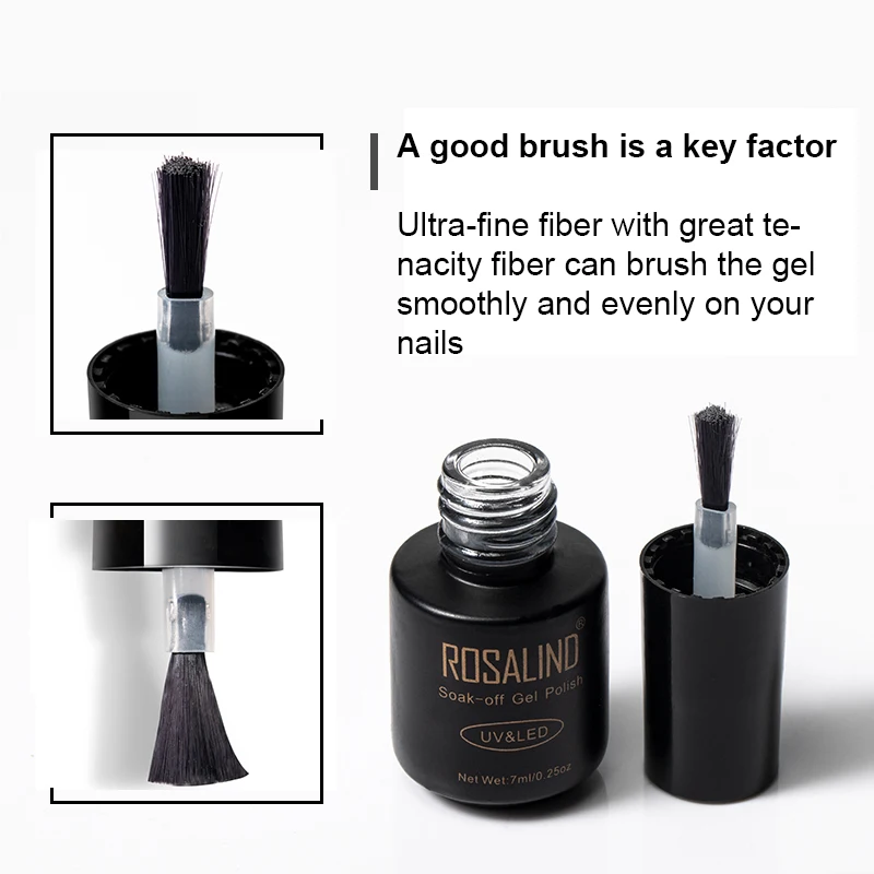 Набор неоновых гель-лаков ROSALIND для ногтей Полупостоянный УФ ПРАЙМЕР основа