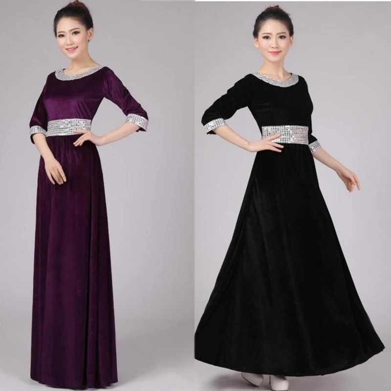 Костюм для хора с длинными рукавами одежда | Тематическая и униформа