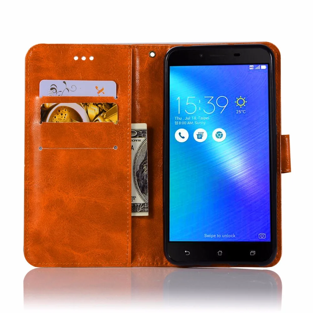 Модный чехол-кошелек для телефона ASUS ZenFone 3 Max ZC553KL чехол 5 дюйма сумка с подставкой