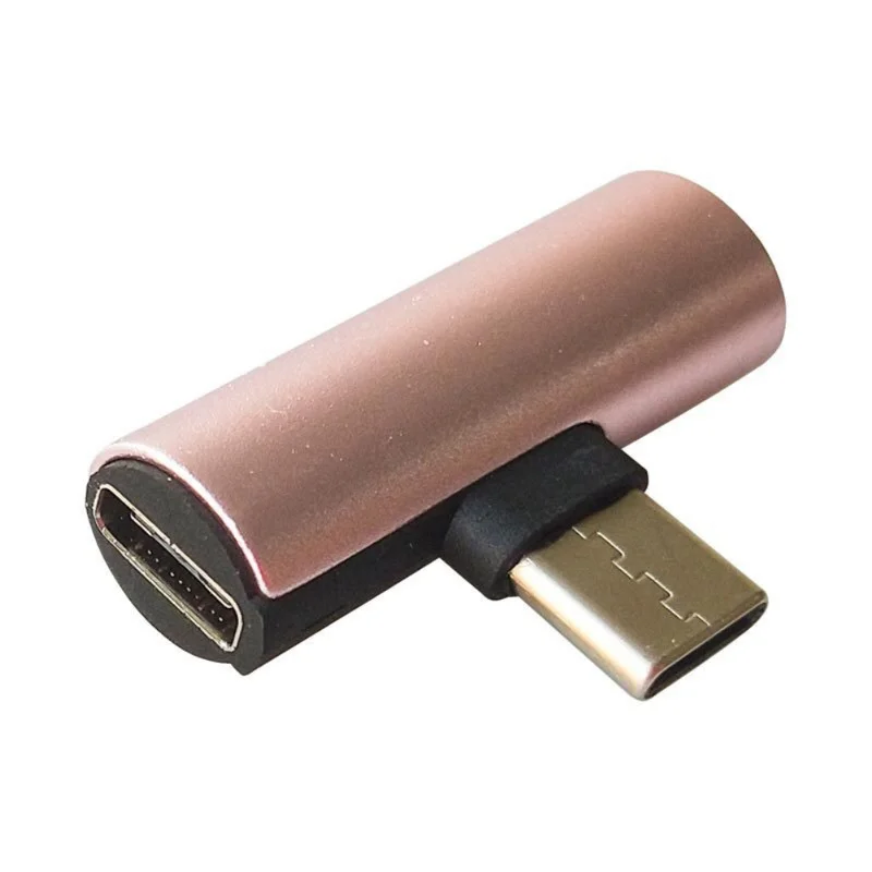 Адаптер для наушников с USB Type C на 3 5 мм разъем Aux 2 в 1 двойной разветвитель зарядное