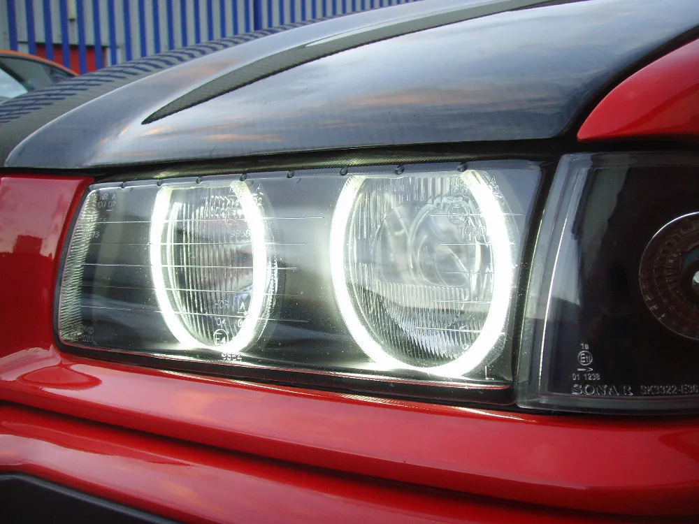 CCFL комплект фар ангельские глазки для 99 05 BMW E46 седан фургон купе фара не