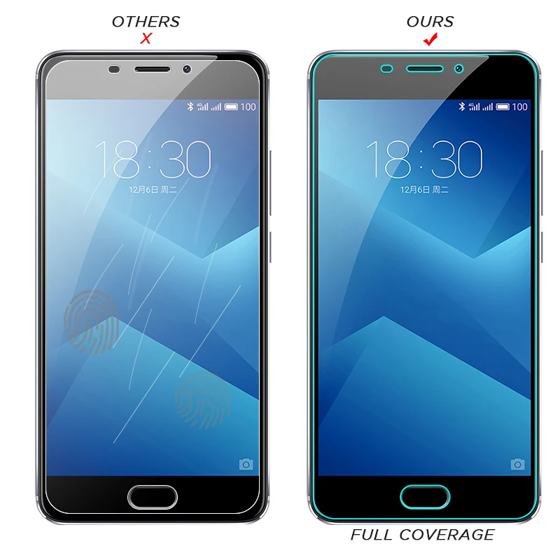 Прозрачное полное покрытие закаленное стекло для Meizu M6S M6 M5 M3 Note Защитное экрана M5S
