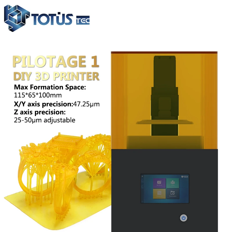 Размер печати 115x65x100 мм настольный DLP LCD 3d принтер с высоким качеством результатов