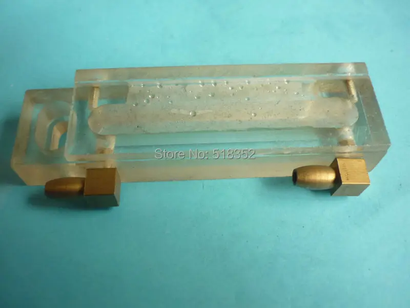 

100 x30 x16mm Acrylic Water Jet Panel/ Water Spray Cooling Plate with Brass Nozzle, Jinma EDM Wire Cut High Speed Machine