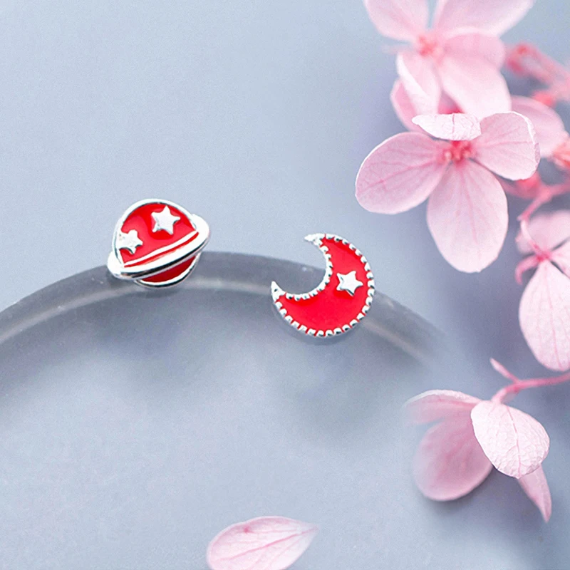 Весенние голубые серьги Планета Настоящее серебро 925 пробы изящное ювелирное