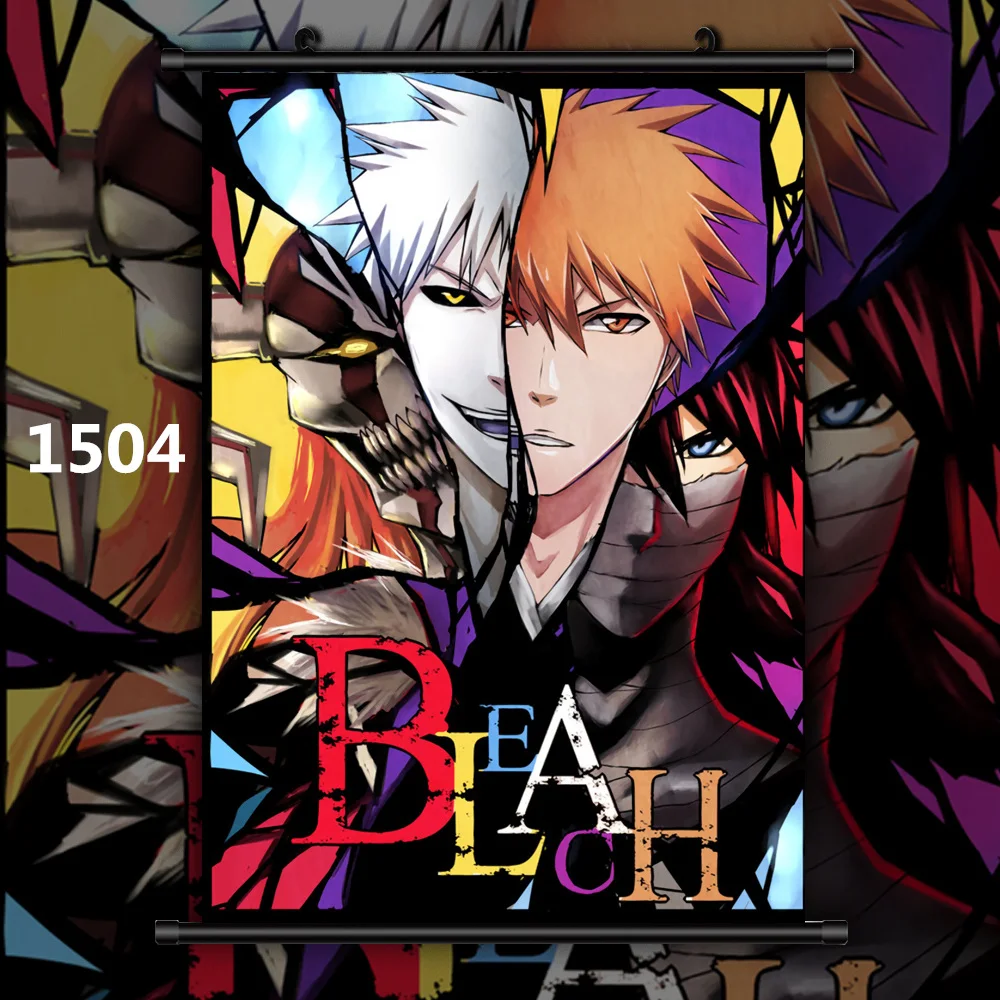 1504 Bleach Kurosaki ichigo Аниме Манга настенный плакат свиток D - Цвет: 1504
