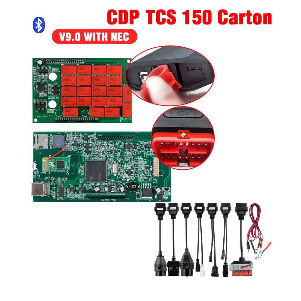 Type 8 Набор автомобильных адаптеров для CDP TCS PRO PLUS 8 кабелей для автомобилей tcs супер - Цвет: Type 8
