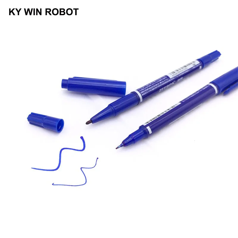 

Blue CCL Anti-etching PCB circuit board Ink Marker Double Pen DIY PCB Repair CCL Printed Circuit Diagram For Arduino Kit