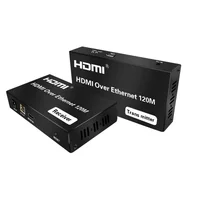 HDMI-compatible KVM IP Extender 120M based on TCP/IP HD KVM Extender by Cat5e/6 support one point-to-many mode connection