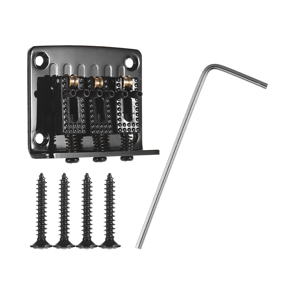 3-String Hardtail гитарный мост фиксированный 3-седло мосты с винтами Замена гаечного