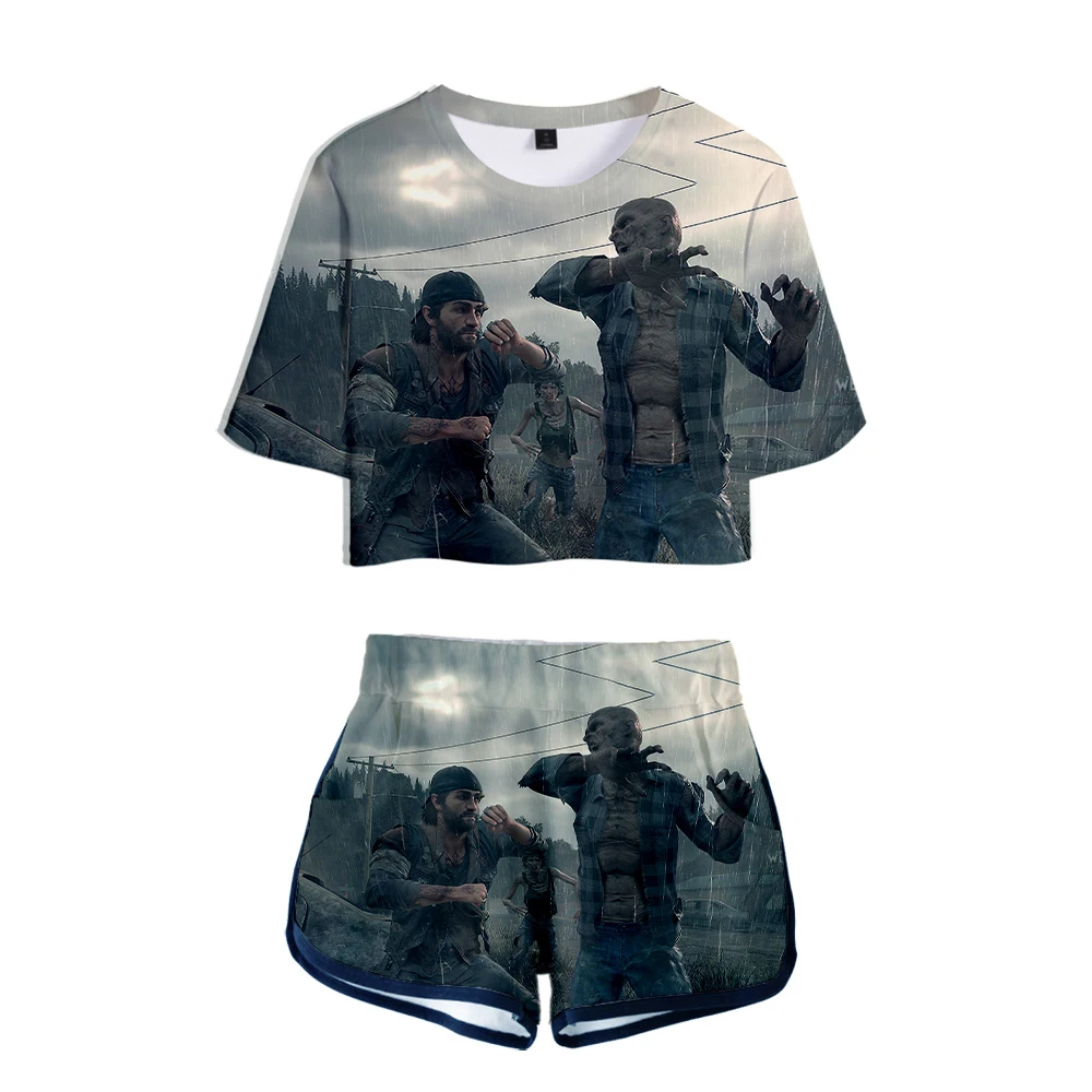 Adventure Zombie Days Gone Cool Midriff T-Shorts сексуальный клубный костюм Vrouwen летние мужские шорты
