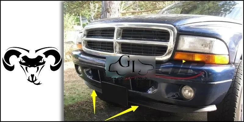 Дефлектор губ бампера для Dodge Ram юбка переднего спойлера фанатов TopGear тюнинга