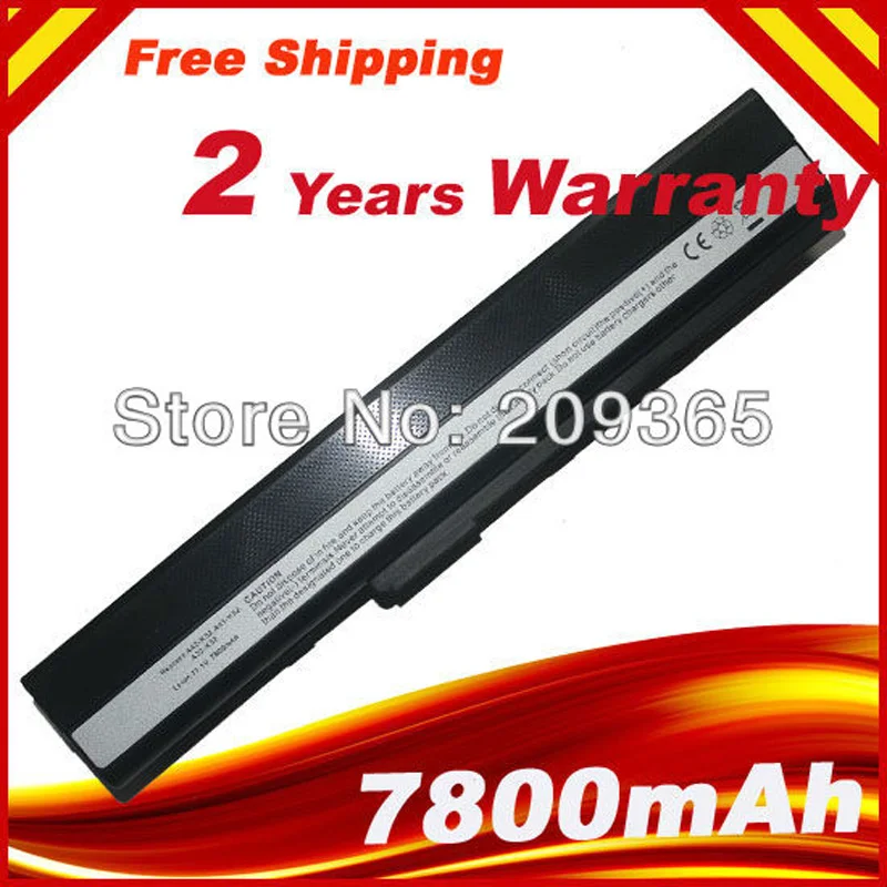 Аккумулятор HSW на 7800 мА · ч для Asus K42JK K42JR K42J V K52 Серии K52J K52JB K52JC K52JE K52JK|Аккумуляторы