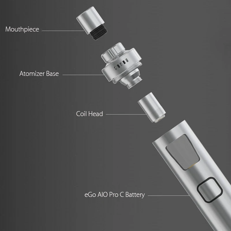 Стартовый набор все в одном Joyetech eGo AIO Pro C с распылителями 50 Вт баком 4 мл SS316 0 6 Ом