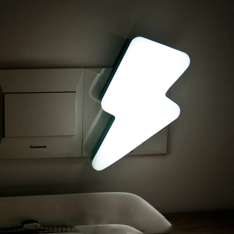 Mycyk newCreative Design lightning сенсор ночник Настенный светильник лампа 220В Электрический