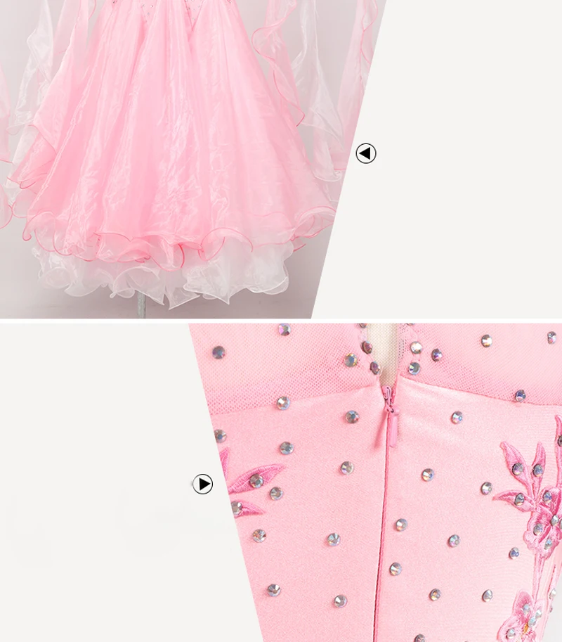 Платье для Бальных соревнований новый стиль высокое качество изготовленное на